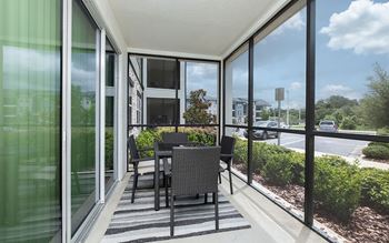 Screened-in patio/balcony*
